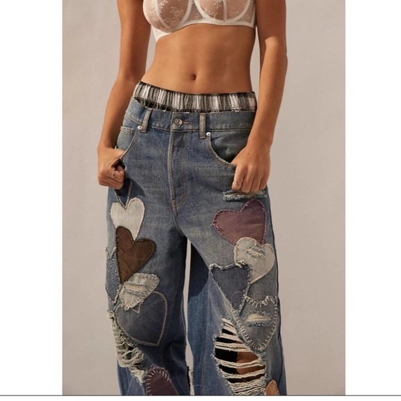 Free People Piece of My Heart Jeans - Picture 3 of 7